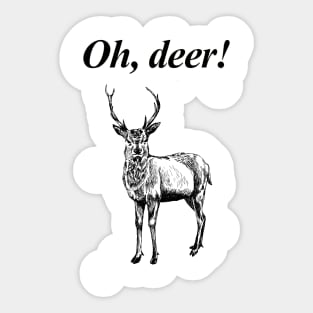 Oh, deer! Sticker